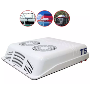 AR CONDICIONADO MODELO T5 24V PARA CAMINHÃO VANS MOTORHOME KOMBI CABINES AGRÍCOLAS TETO - BERGSTROM