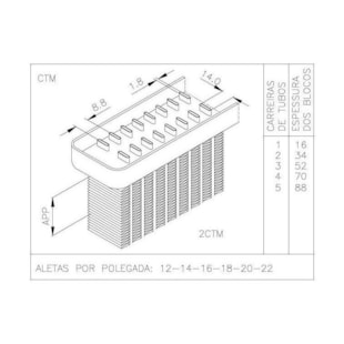 BLOCO FORD CARGO 3530 INTERCOOLER 1994 EM DIANTE / VW VOLKSWAGEN 35-300 INTERCOOLER 1994 EM DIANTE - VISCONDE