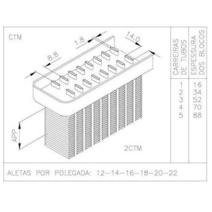 BLOCO FORD CARGO 3530 INTERCOOLER 1994 EM DIANTE / VW VOLKSWAGEN 35-300 INTERCOOLER 1994 EM DIANTE - VISCONDE