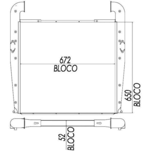 BLOCO INTERCOOLER SCANIA SERIE 2 T112 / T113 / T142 / R142 / K113 1981 A 2000 - M. MARELLI