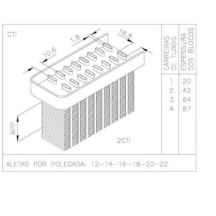 BLOCO MERCEDES BENZ L 1214 > 1618 / 1621 S / INTERCOOLER - VISCONDE