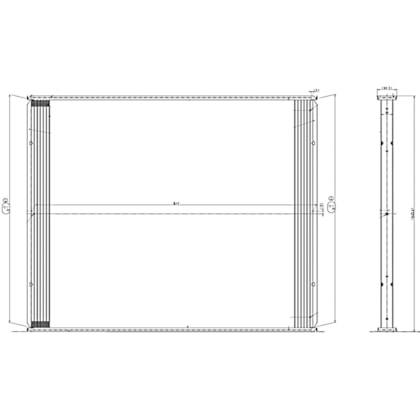BLOCO PARA SCANIA SERIE 5 G360 / G400 / G420 / G440 / G470 / G480 2008 > (MEDIO) (RADIADOR) - M. MARELLI