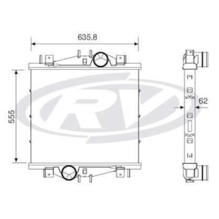 BLOCO RADIADOR FORD TC 59 COLHEITADEIRA - VISCONDE