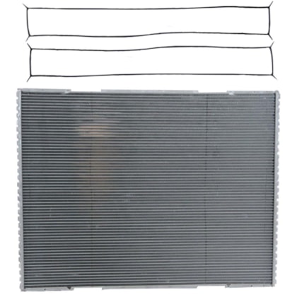 BLOCO RADIADOR VW VOLKSWAGEN CONSTELLATION 17320E / 19320E / 25320E / 26260E / 31260E / 31320E / 19370E / 25370E 2008 > - VISCONDE