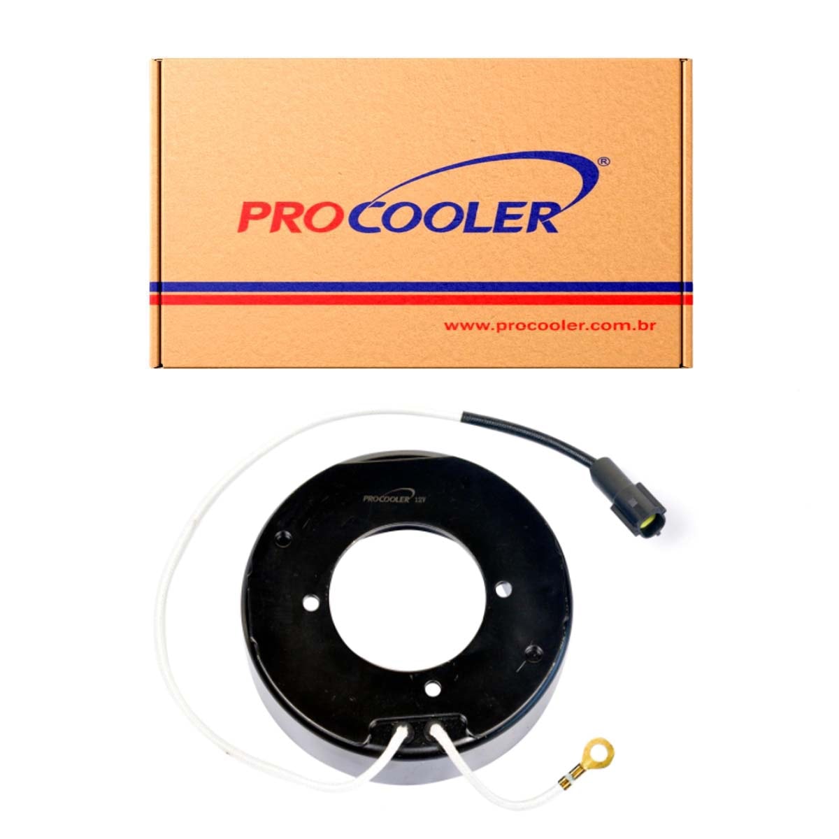 BOBINA MAGNETICA COMPRESSOR 6P148/10P15 12V CONECTOR J20 - PROCOOLER