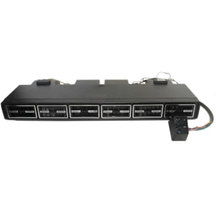 CAIXA EVAPORADORA UNIVERSAL MICRO-BUS 6 DIFUSORES 2 MOTORES 3 VELOCIDADES 12V VALVULA BLOCK COM PAINEL 32000BTUS - PROCOOLER