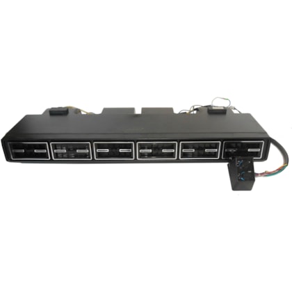 CAIXA EVAPORADORA UNIVERSAL MICRO-BUS 6 DIFUSORES 2 MOTORES 3 VELOCIDADES 12V VALVULA BLOCK COM PAINEL 32000BTUS - PROCOOLER