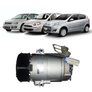 COMPRESSOR FIAT STILO/ PALIO/ PUNTO/ GM CORSA CLASSIC/ CELTA/ PRISMA/ ASTRA/ VECTRA/ ZAFIRA/ MERIVA/ MONTANA/ AGI - DENSO