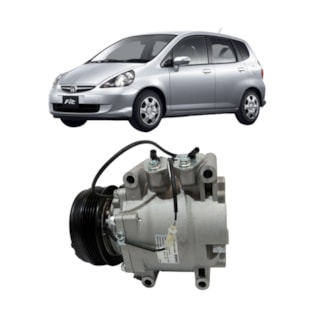 COMPRESSOR HONDA FIT 1.4 8V DE 2003 A 2008 GASOLINA/FLEX / FIT 1.5 16V DE 2005 A 2008 GASOLINA - MAHLE