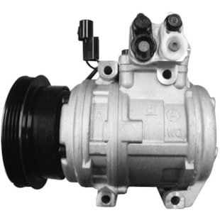 COMPRESSOR HYUNDAI TUCSON 2.0 16V / KIA SPORTAGE 2.0 2006 A 2010 4PK 12V PARAFUSO PASSANTE - SANDEN B.