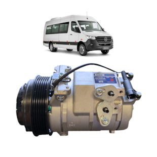 COMPRESSOR MERCEDES BENZ SPRINTER 313 / 413 / 415/ 515 2010 > POLIA 119MM 6PK 12V (10S17C) LADO DIREITO - PROCOOLER