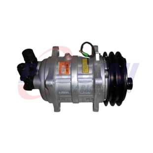 COMPRESSOR MODELO TM16HS 12 VOLTS 8 ORELHAS POLIA 2A SAIDA PARA CIMA - IMPORTADO