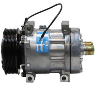 COMPRESSOR PARA SANDEN 7H15( 4 PASS) CASE / NEW HOLLAND 8PK 12V SAIDA 12X12 - PROCOOLER COMPRESSOR PARA SANDEN 7H15( 4 PASS) CASE / NEW HOLLAND 8PK 12V SAIDA 12X12 - PROCOOLER