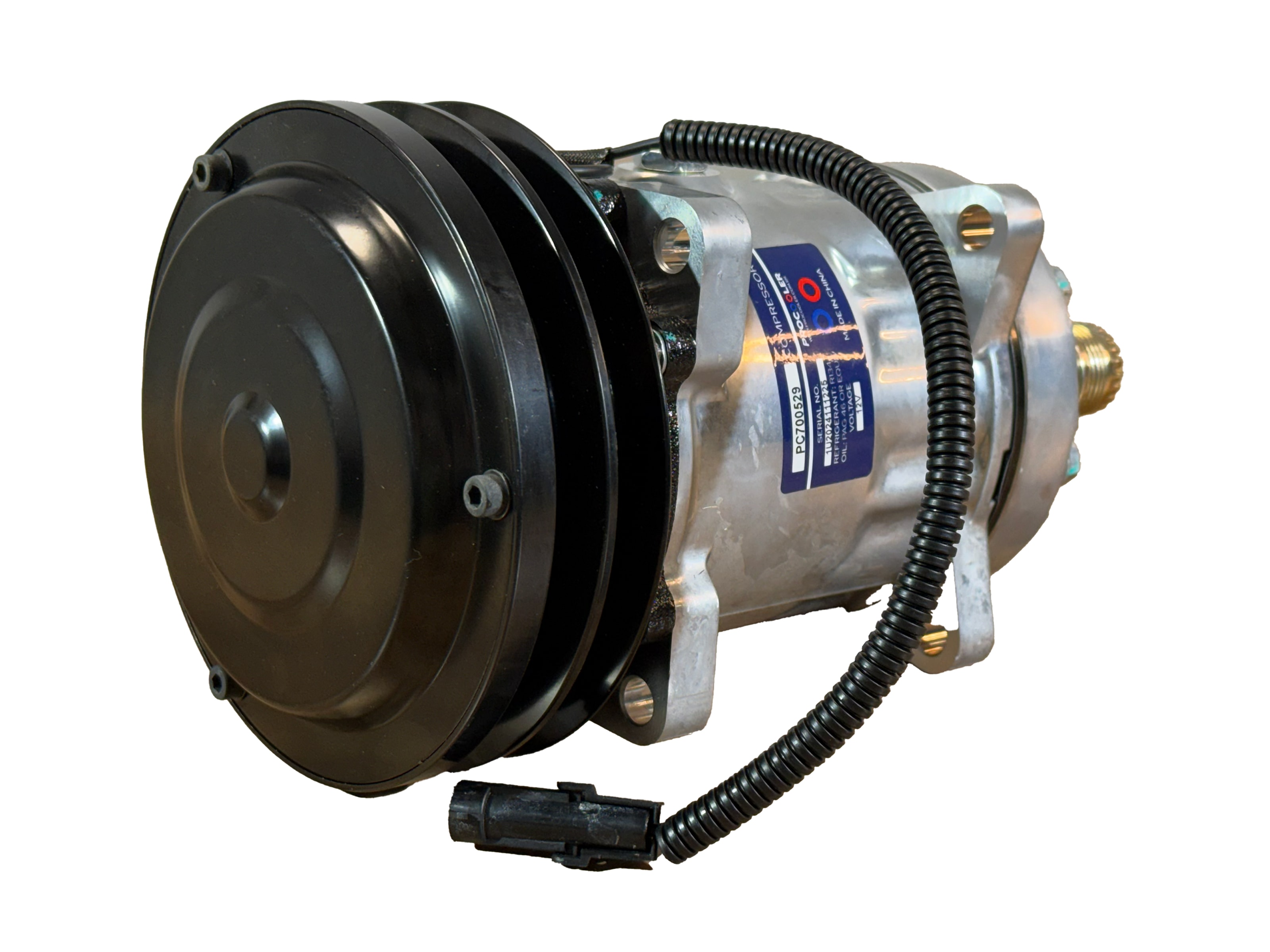 COMPRESSOR PARA SANDEN 7H15 (8 ORELHAS) CASE / NEW HOLLAND 2V 12V