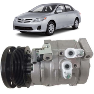 COMPRESSOR TOYOTA COROLLA 1.8 16V FLEX 2009>2011 - MAHLE