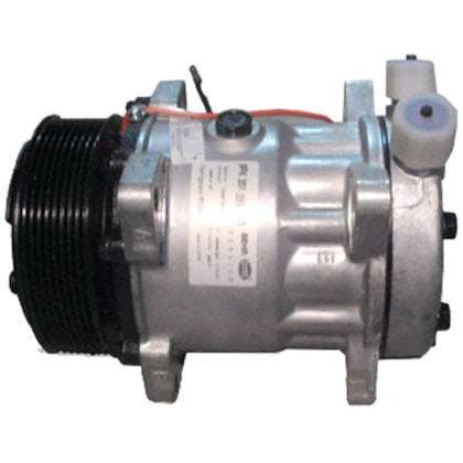 COMPRESSOR UNIVERSAL SD7H15 8PK 8ORELHAS SAIDA VERTICAL 12V - SANDEN B.