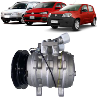 COMPRESSOR VW GOL / PARATI 1.0 1999 A 2008 / FIAT UNO 1.0 2000 A 2009  - DENSO COMPRESSOR VW GOL / PARATI 1.0 1999 A 2008 / FIAT UNO 1.0 2000 A 2009  - DENSO