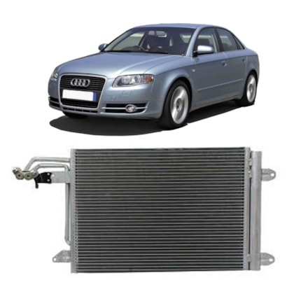 CONDENSADOR AUDI A4 1.8 20V 2005>2004 GASOLINA / COM AR / MANUAL / AUTOMATICO  - MAHLE