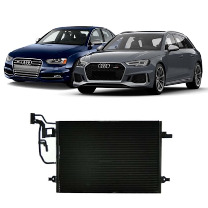 CONDENSADOR AUDI S4 / RS4 2.7 / 2.8 1997 EM DIANTE / VW VOLKSWAGEN PASSAT 1.8T / 2.0 / 2.8 2000 A 2005 - BEHR HELLA