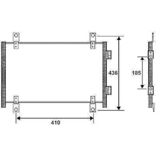 CONDENSADOR CITROEN JUMPER 2002 A 2004 / FIAT DUCATO 1998 A 2006 / PEUGEOT BOXER 2006 A 2017  - VALEO