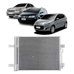 CONDENSADOR FIAT DOBLO 1.8/ PALIO 1.0 A 1.8/ WEEKEND 1.4 A 1.8/ SIENA 1.0 A 1.8/ STRADA 1.4 A 1.8 COM AR / MANUAL  - MAHLE