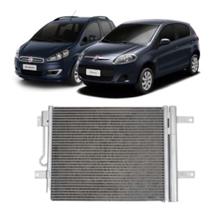 CONDENSADOR FIAT DOBLO/ IDEA 1.4/ 1.8/ PALIO 1.0 /1.8/ WEEKEND 1.6/1.8/ SIENA 1.0/1.8/ STRADA 1.4/1.8 MANUAL  - PROCOOLER