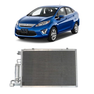 CONDENSADOR FORD NEW FIESTA MEXICANO 1.6 16V 2010 A 2017 - PROCOOLER