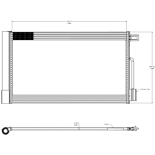 CONDENSADOR GM CHEVROLET AGILE 2009 A 2014 / MONTANA 2011 A 2020 1.4 FLEX COM FILTRO - BEHR HELLA