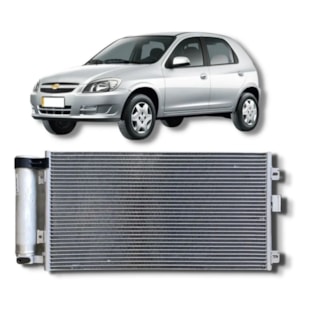 CONDENSADOR GM CHEVROLET CELTA 2006 A 2016 / PRISMA 2007 A 2012 1.0/ 1.4  - VALEO