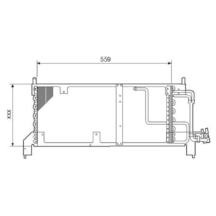 CONDENSADOR GM CHEVROLET CORSA / TIGRA 1.6 1993 A 1998 - MCQUAY