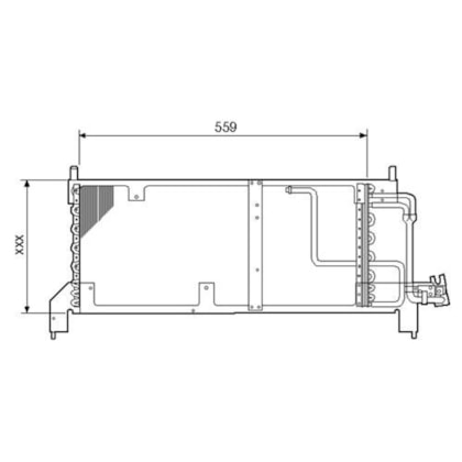 CONDENSADOR GM CHEVROLET CORSA / TIGRA 1.6 1993 A 1998 - MCQUAY