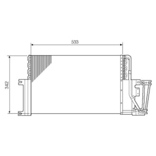 CONDENSADOR GM CHEVROLET VECTRA  2.0 / 2.2 1996 A 2005  - MCQUAY