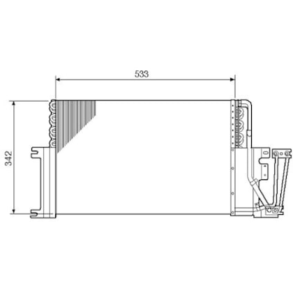 CONDENSADOR GM CHEVROLET VECTRA  2.0 / 2.2 1996 A 2005  - MCQUAY