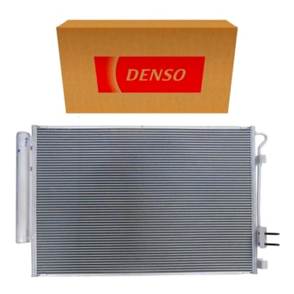 CONDENSADOR HYUNDAI HB20 1.0 / 1.6 2013 A 2019 / VELOSTER 1.6 2011 A 2013 AUTOMATICO / MANUAL - DENSO CONDENSADOR HYUNDAI HB20 1.0 / 1.6 2013 A 2019 / VELOSTER 1.6 2011 A 2013 AUTOMATICO / MANUAL - DENSO