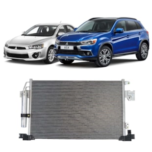CONDENSADOR MITSUBISHI ASX / LANCER 2010 EM DIANTE 1.8 / 2.0 / OUTLANDER 2007 EM DIANTE - PROCOOLER CONDENSADOR MITSUBISHI ASX / LANCER 2010 EM DIANTE 1.8 / 2.0 / OUTLANDER 2007 EM DIANTE - PROCOOLER