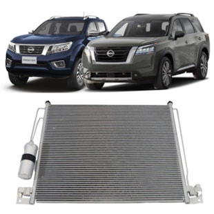 CONDENSADOR NISSAN FRONTIER / PATHFINDER 2.5 TDI 2007 > MANUAL / AUTOMATICO / COM FILTRO - PROCOOLER CONDENSADOR NISSAN FRONTIER / PATHFINDER 2.5 TDI 2007 > MANUAL / AUTOMATICO / COM FILTRO - PROCOOLER
