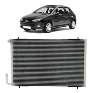 CONDENSADOR PEUGEOT 206 1.0/ 1.6 2000 A 2007 / MANUAL - DENSO CONDENSADOR PEUGEOT 206 1.0/ 1.6 2000 A 2007 / MANUAL - DENSO