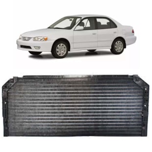 CONDENSADOR TOYOTA COROLLA 1.6 / 1.8 16V 1992 A 2001 MANUAL / AUTOMATICO - MAHLE