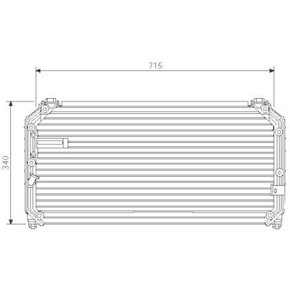 CONDENSADOR TOYOTA COROLLA / CORONA 1998 EM DIANTE - VISCONDE CONDENSADOR TOYOTA COROLLA / CORONA 1998 EM DIANTE - VISCONDE