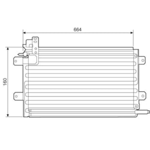 CONDENSADOR VW VOLKSWAGEN GOLF GL / GLX / GTI 1.8 / 2.0 1993 EM DIANTE - MCQUAY