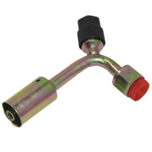 CONEXAO 90º FEMEA ACO 06MM O'RING VALVULA DE SERVICO R134A COM CLIP - PROCOOLER CONEXAO 90º FEMEA ACO 06MM O'RING VALVULA DE SERVICO R134A COM CLIP - PROCOOLER