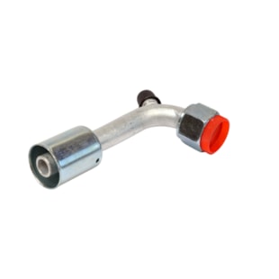CONEXAO 90º FEMEA ALUMINIO 08MM O'RING VALVULA DE SERVICO R12 COM CLIP - PROCOOLER CONEXAO 90º FEMEA ALUMINIO 08MM O'RING VALVULA DE SERVICO R12 COM CLIP - PROCOOLER