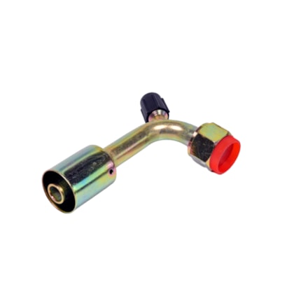 CONEXAO 90 FEMEA ALUMINIO 10MM O'RING VALVULA DE SERVICO R12 COM CLIP - PROCOOLER CONEXAO 90 FEMEA ALUMINIO 10MM O'RING VALVULA DE SERVICO R12 COM CLIP - PROCOOLER