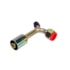 CONEXAO 90 FEMEA ALUMINIO 10MM O'RING VALVULA DE SERVICO R12 COM CLIP - PROCOOLER CONEXAO 90 FEMEA ALUMINIO 10MM O'RING VALVULA DE SERVICO R12 COM CLIP - PROCOOLER