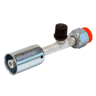 CONEXAO RETA FEMEA ALUMINIO 10MM O'RING COM CLIP COM PORCA EM ACO - PROCOOLER CONEXAO RETA FEMEA ALUMINIO 10MM O'RING COM CLIP COM PORCA EM ACO - PROCOOLER