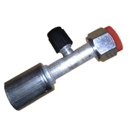 CONEXAO RETA FEMEA ALUMINIO 10MM O'RING VALVULA DE SERVICO R134A COM CLIP - PROCOOLER CONEXAO RETA FEMEA ALUMINIO 10MM O'RING VALVULA DE SERVICO R134A COM CLIP - PROCOOLER