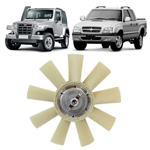 CONJUNTO EMBREAGEM VISCOSA GM CHEVROLET S10 2.8 TURBO DIESEL 2000 A 2011/ TROLLER T4 3P 4X4 2.8 DIESEL 2002 A 2011 - MAHLE