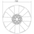 CONJUNTO EMBREAGEM VISCOSA MERCEDES BENZ 1944S / 2544 OM457 2002 A 2006 - M. MARELLI