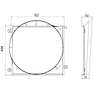 DEFLETOR MERCEDES ACCELO 915C - M. MARELLI