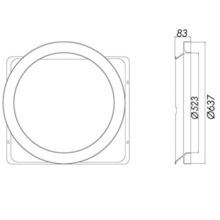DEFLETOR MERCEDES L1218 / 1418 / 1620 / LK1620 / ONIBUS OF 1721 - MAHLE DEFLETOR MERCEDES L1218 / 1418 / 1620 / LK1620 / ONIBUS OF 1721 - MAHLE